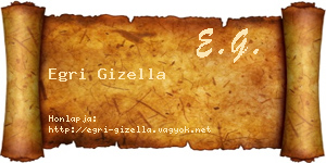Egri Gizella névjegykártya